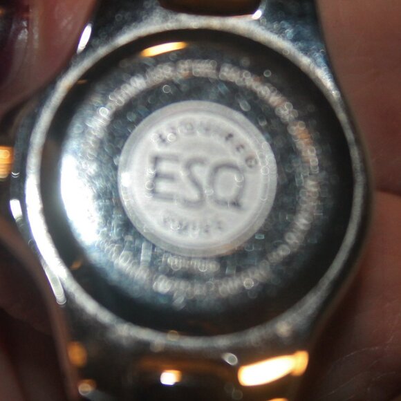 Auth Movado ESQ Swiss Silver & Gold MOP Crystal Dressy Watch main image 5